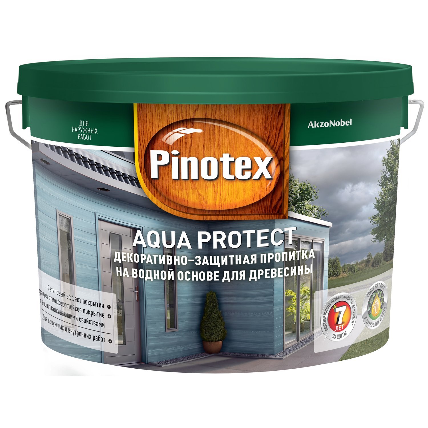 <span style="font-style: italic;">Декоративно-защитная пропитка на водной основе для древесины. Pinotex Aqua Protect</span> 