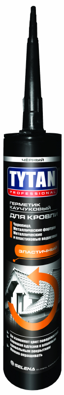Tytan Professional Герметик Каучуковый для Кровли белый, коричневый , красный,прозрачный, черный 310мл­