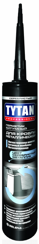 Tytan Professional Герметик Битумный для Кровли Металлической, Серебристый 310мл­