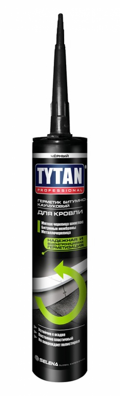 Tytan Professional Герметик Битумно-каучуковый для кровли черный 310мл
