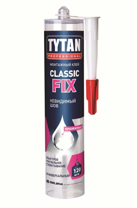 Tytan Professional Монтажный клей Classic Fix прозрачный 310мл