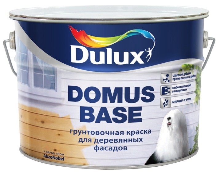 <span style="font-style: italic;">Краска грунтовочная для деревянных поверхностей. Dulux Domus Base</span><br>